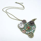 Steampunk heart pendant