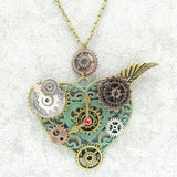 Steampunk heart pendant