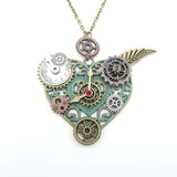 Steampunk heart pendant