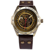 The Baxter:  Leather Band Steampunk Watch