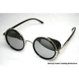 "Grover" Steampunk Goggle Style Round Sunglasses