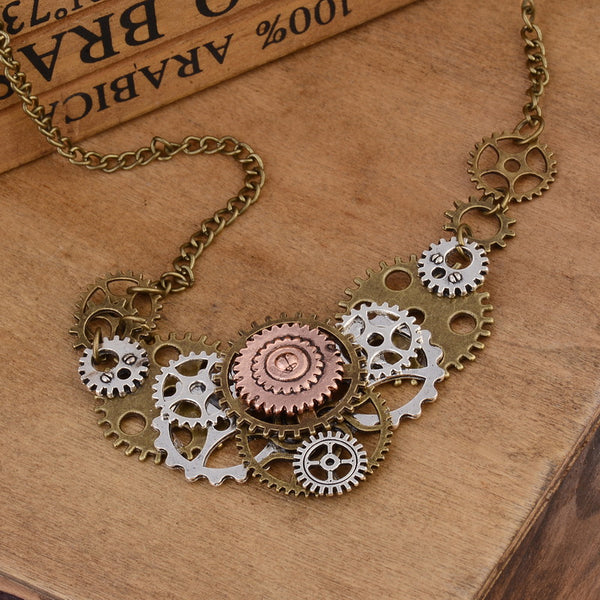 gear necklace Gearhead" Clockwork Necklace – SteampunkStyle