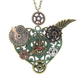 Steampunk heart pendant