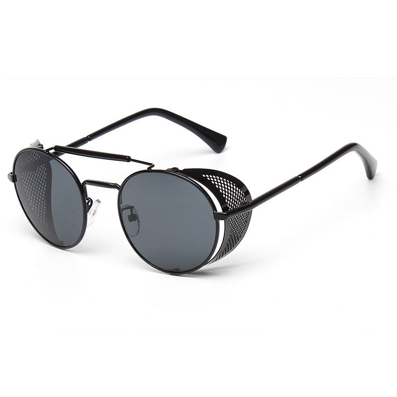 Chanel Shield Acetate Sunglasses Metallic Lens