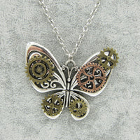 "Violet" Steampunk Butterfly Pendant
